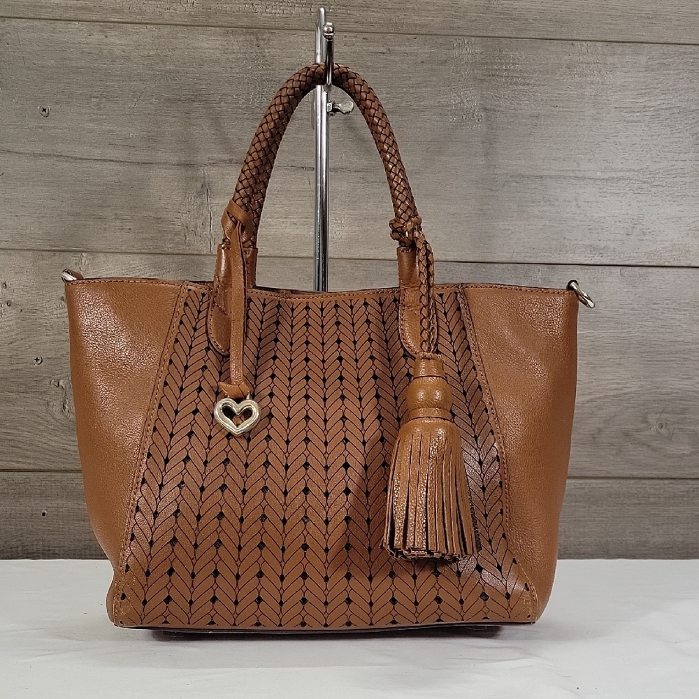 Brighton Ferrara Brown Leather Tote Bag